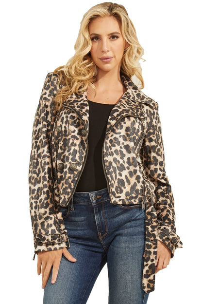 Guess Damen Jacke in Leopard
