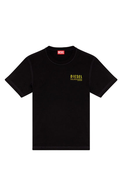 Diesel Herren T-Shirt mit Fleckigem Logo-Print