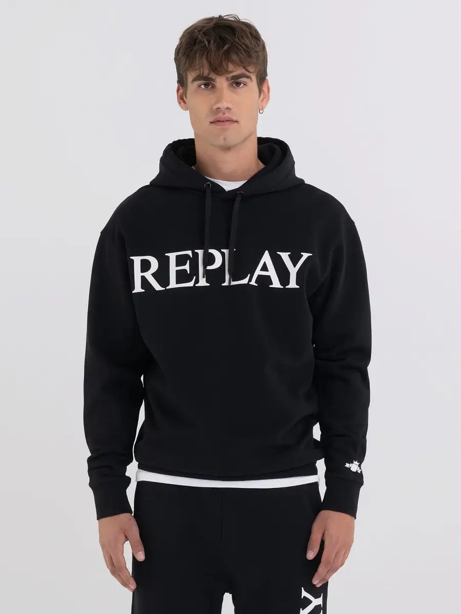 REPLAY Herren Relaxed Fit Sweatshirt mit Archivio-Logo