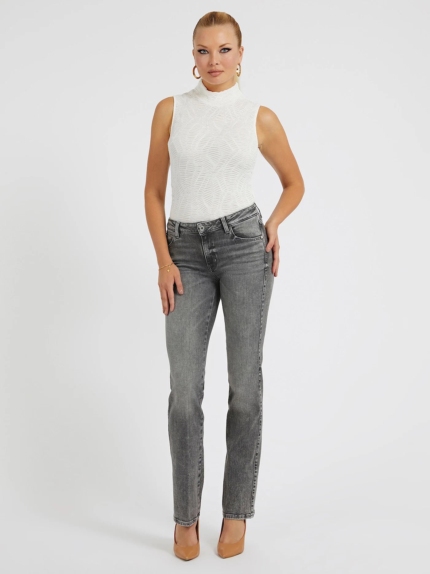 Guess Damen Jeans Straight Fit