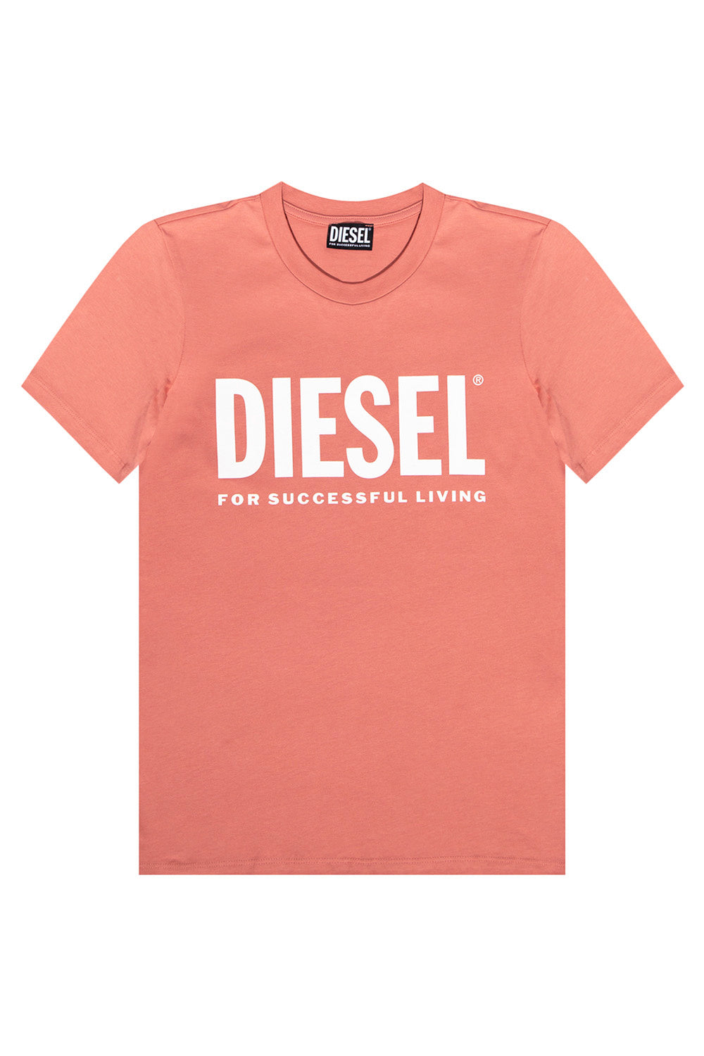 Diesel Damen T-Shirt Diesel-Logo Pink