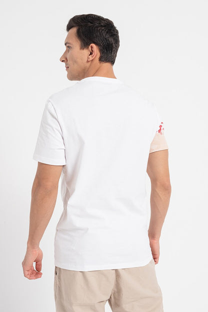 Guess Herren T-Shirt Front Logo White