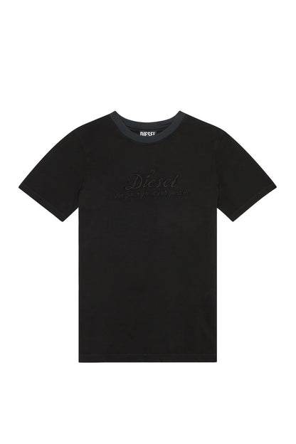 Diesel Damen T-Shirt Diesel-Logo Black