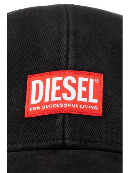 Diesel Herren Kappe Grey-Black Logo-Patsch