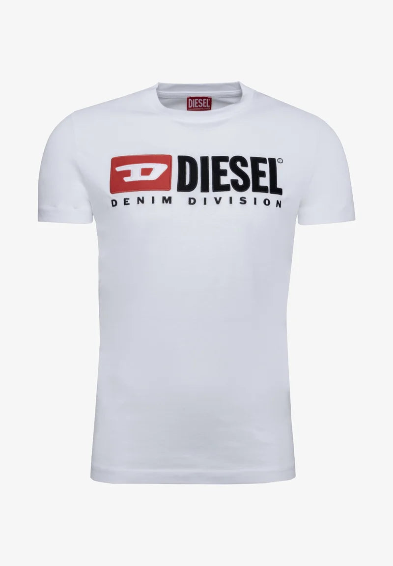 Diesel Damen T-Shirt Rundhals T-Sli White